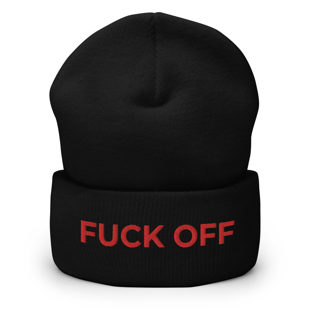 Fuck Off Cuffed Beanie