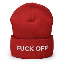 Load image into Gallery viewer, Fuck Off Cuffed Beanie
