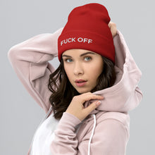 Load image into Gallery viewer, Fuck Off Cuffed Beanie
