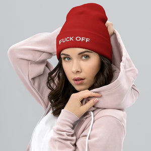 Fuck Off Cuffed Beanie